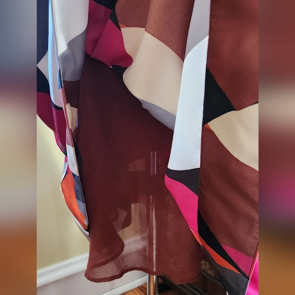 H&M pattern circle skirt with drop waist - Picture 7 of 10